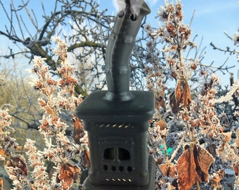 Smoker - "Bon Odeur" - incense burner - in 3 colors, 16.5 cm high - handmade ceramic