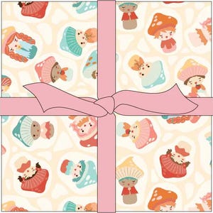 Mushroom Blooms 5&quot; square charm pack