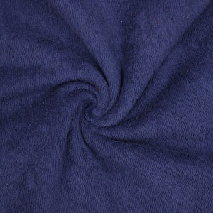 Terry Cloth - Navy Blue- Sold by the 1/4 Meter