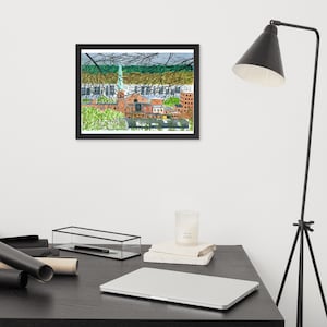 Aquarell von Troja vom RPI Gerahmtes Plakat