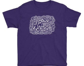 Youth Short Sleeve CHOOSE KINDNESS T-Shirt, Be Kind shirt