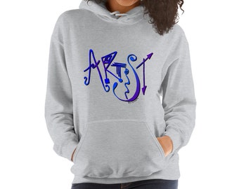 Artist Hooded Sweatshirt, Artist Hoody, Art Hoody, Graphic Artist hoody, Graphic Artist gift, art gift, artist gift