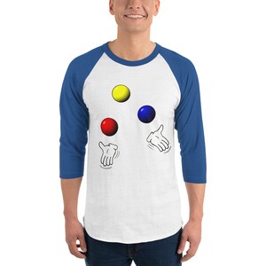 Ball Juggling 3/4 sleeve raglan shirt