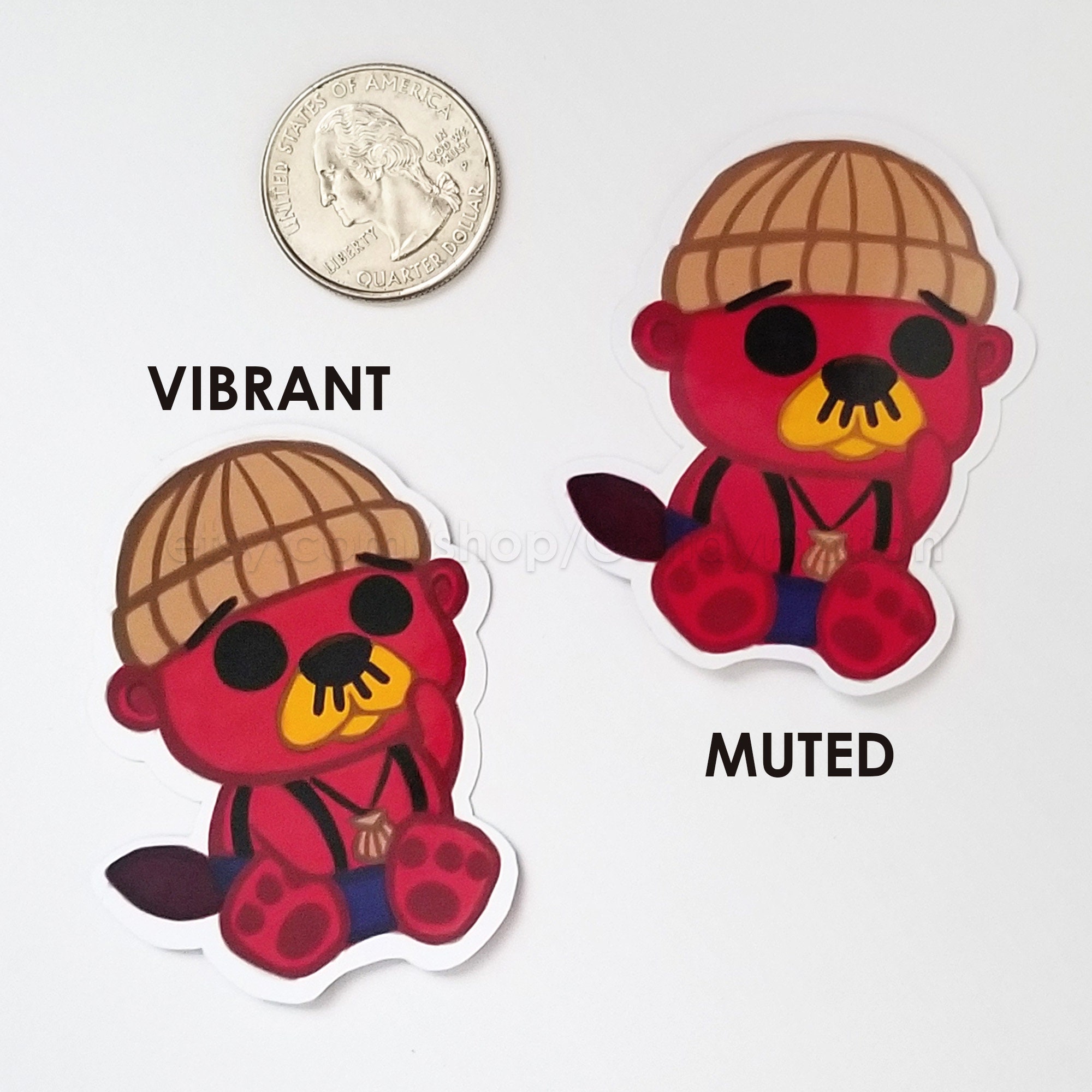 Pascal Otter Animal Crossing Cute Glossy Stickers Laptop Etsy