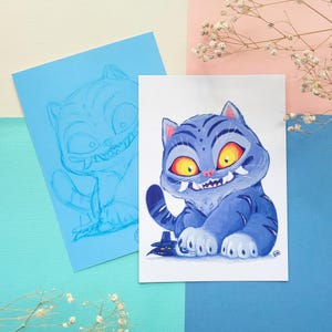 KPDH Kpop Derpy Tiger and Crow Double Sided Art Print