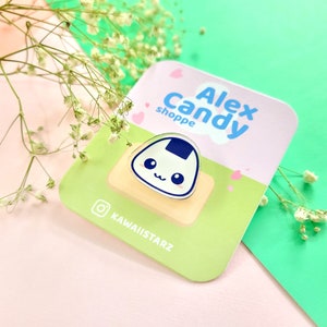Kawaii Onigiri Acrylic Pin