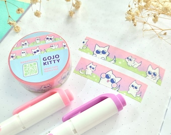 White Kitty Kawaii Anime Meme Washi Tape