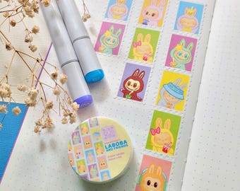 Laboba Boba Lover Monsters Stamp Washi Tape