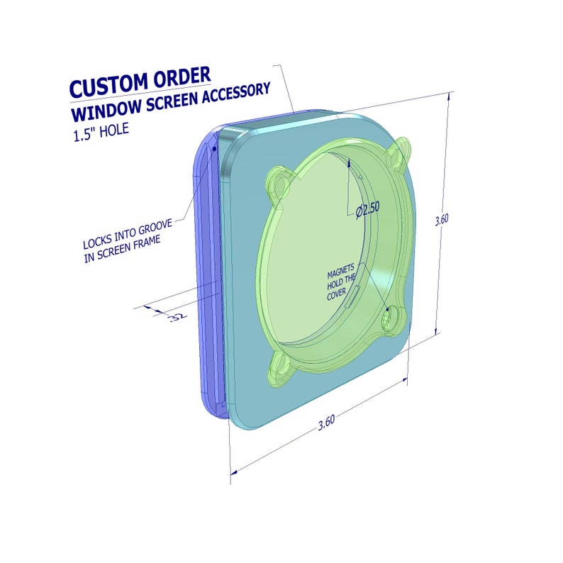 Window Screen Portal Aquarium Hose Pass Through Etsy