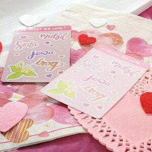 Filipino Tagalog Sweetheart Términos de Endearment Sticker Sheet Journal Planner Stickers