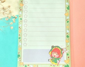 Sakura Frog To Do List A6 Notepad