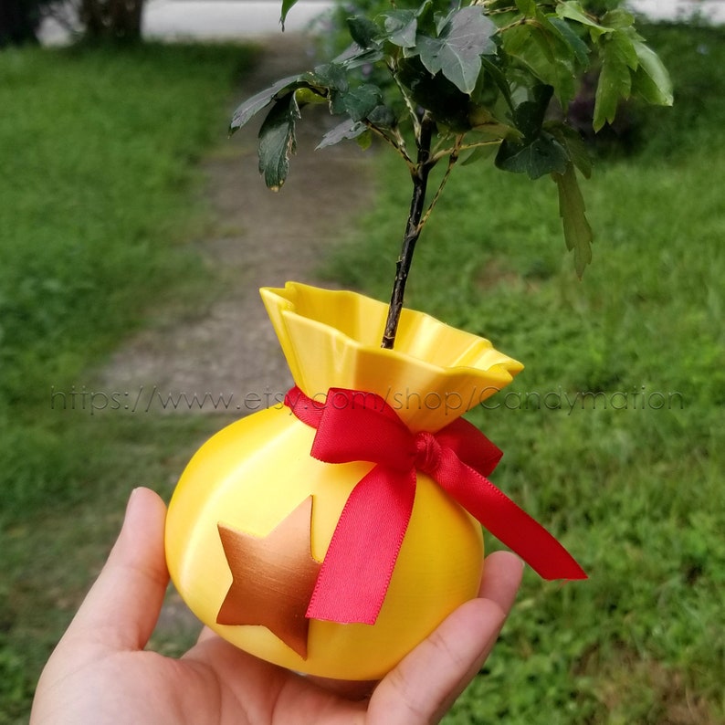 Animal Crossing Bell Money Bag MEDIUM Succulent Planter Etsy