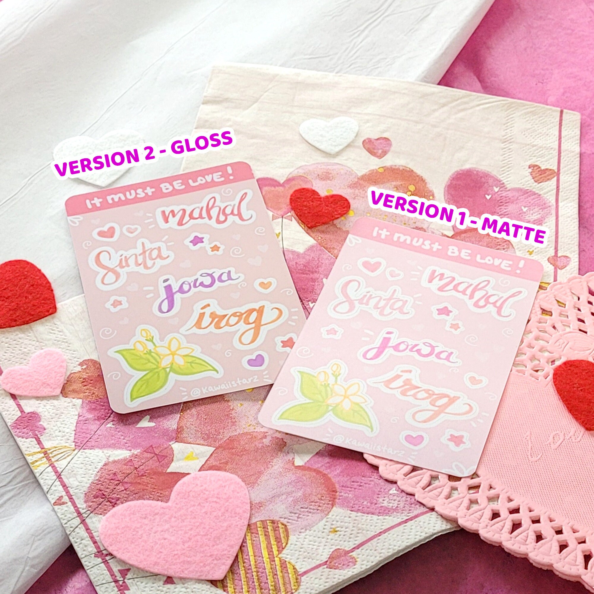 Filipino Tagalog Sweetheart Terms of Endearment Sticker Sheet Etsy
