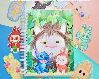 I Found You Cousin Forest Fairy Monsters Reusable Stickerbook