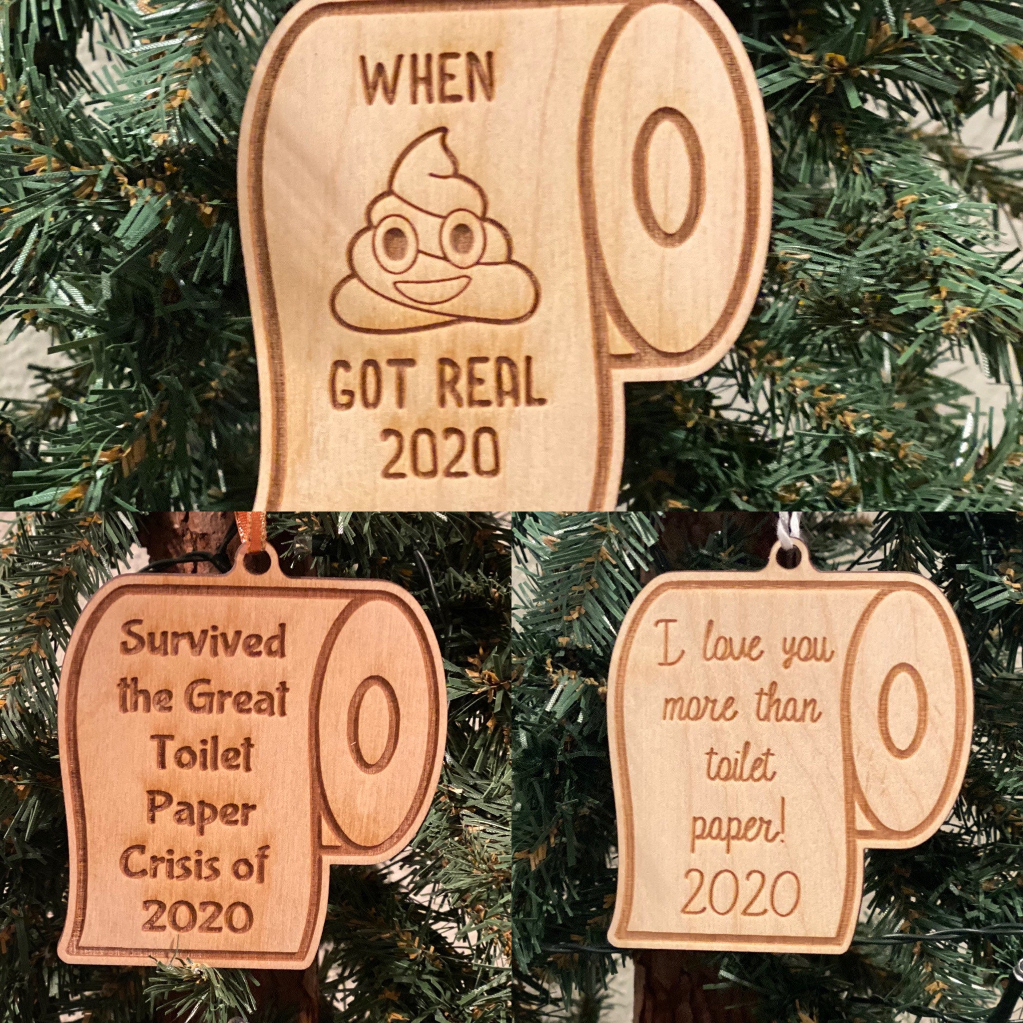 Pattern Tobias Toilet Paper Covid 2020 Crochet Ornament 2020 Coronavirus Funny Novelty Gift DIY Yarn