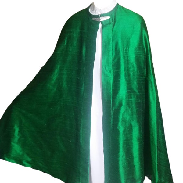 Custom Made Silk Cape Choice of Color and Clasp