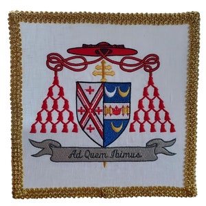 Custom Coat of Arms Chalice Pall Personal or Diocese Crest Great Gift for  Bishop or Cardinal