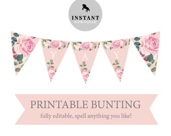 printable bunting etsy