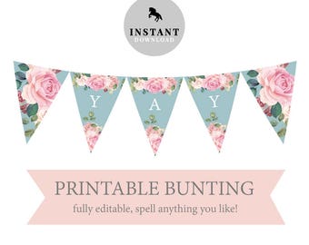 printable bunting etsy