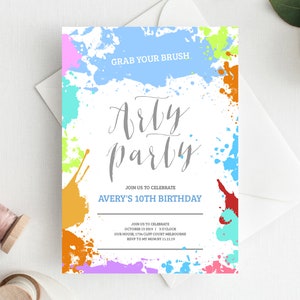 10th Birthday Invitation INSTANT DOWNLOAD tenth birthday invite,