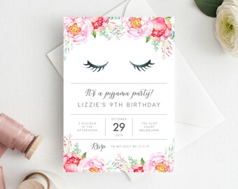 9th Birthday Invitation INSTANT DOWNLOAD ninth birthday invite,