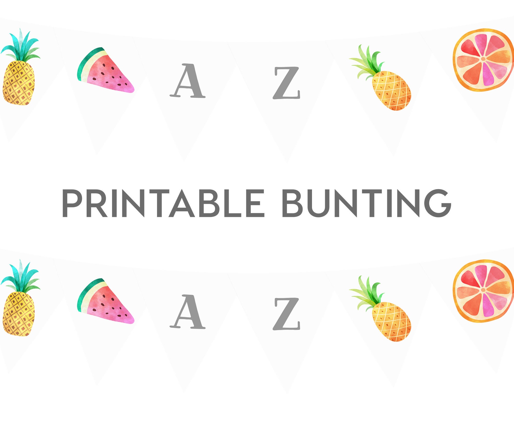 Fruit Printable Birthday Pack Bundle INSTANT DOWNLOAD Totally | Etsy