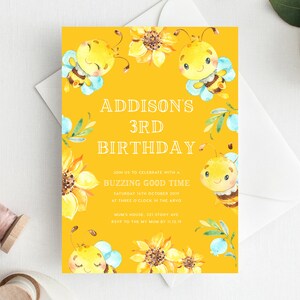3rd Birthday Invitation INSTANT DOWNLOAD third birthday invite, Editable, Fox Birthday Invite, Girls Birthday, Woodland, Foxes