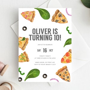 10th Birthday Invitation INSTANT DOWNLOAD tenth birthday invite,
