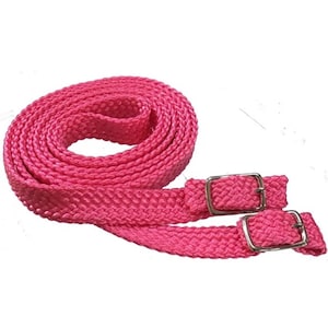 Horse Coloured Reins Tubular Soft Nylon Braided With Buckle Ends~ In Mini Pony Cob Full X-Full ~ Many Colours