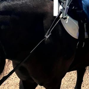 Adjustable Leather Loop Reins – Handmade Horse Contact Reins for Beginners & Training