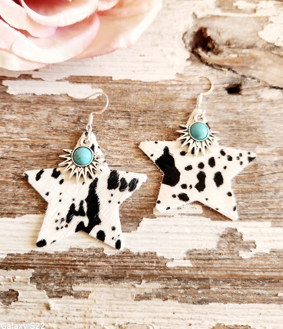 Cow Hide Earrings Cow Hide Earrings