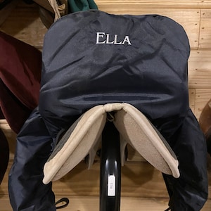 Personalized English Saddle Cover