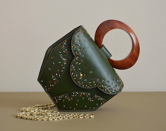 2023 Grand Prize Winner Etsy Design Award, Small Crossbody Bag, Vegan Leather Convertible Bag, Boho Style Bag, Leather Belt Bag