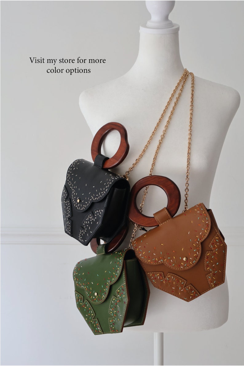 2023 Grand Prize Winner Etsy Design Award, Small Crossbody Bag, Vegan Leather Convertible Bag, Boho Style Bag, Leather Belt Bag image 10
