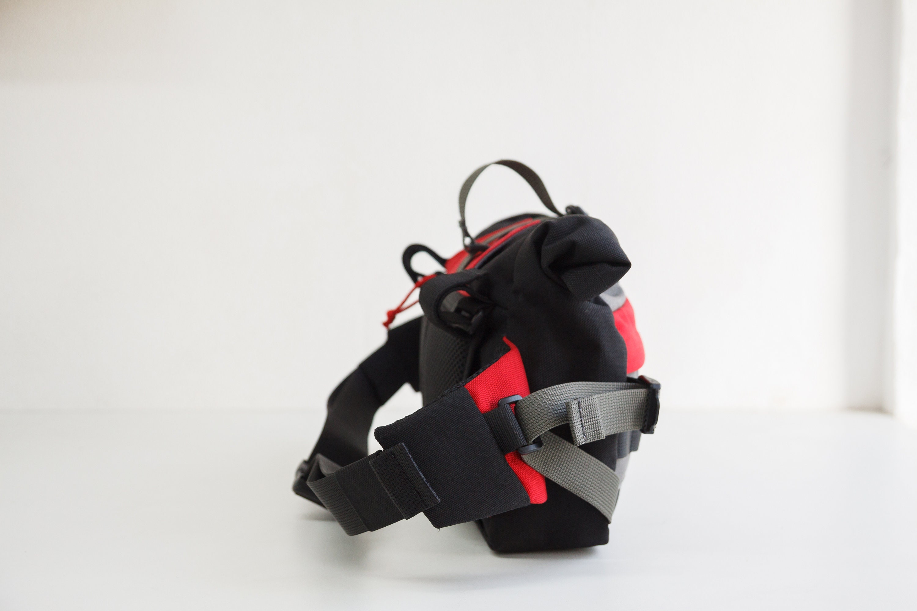 Roll Top Fanny Pack / Bicycle Handlebar / Bike Packing Etsy