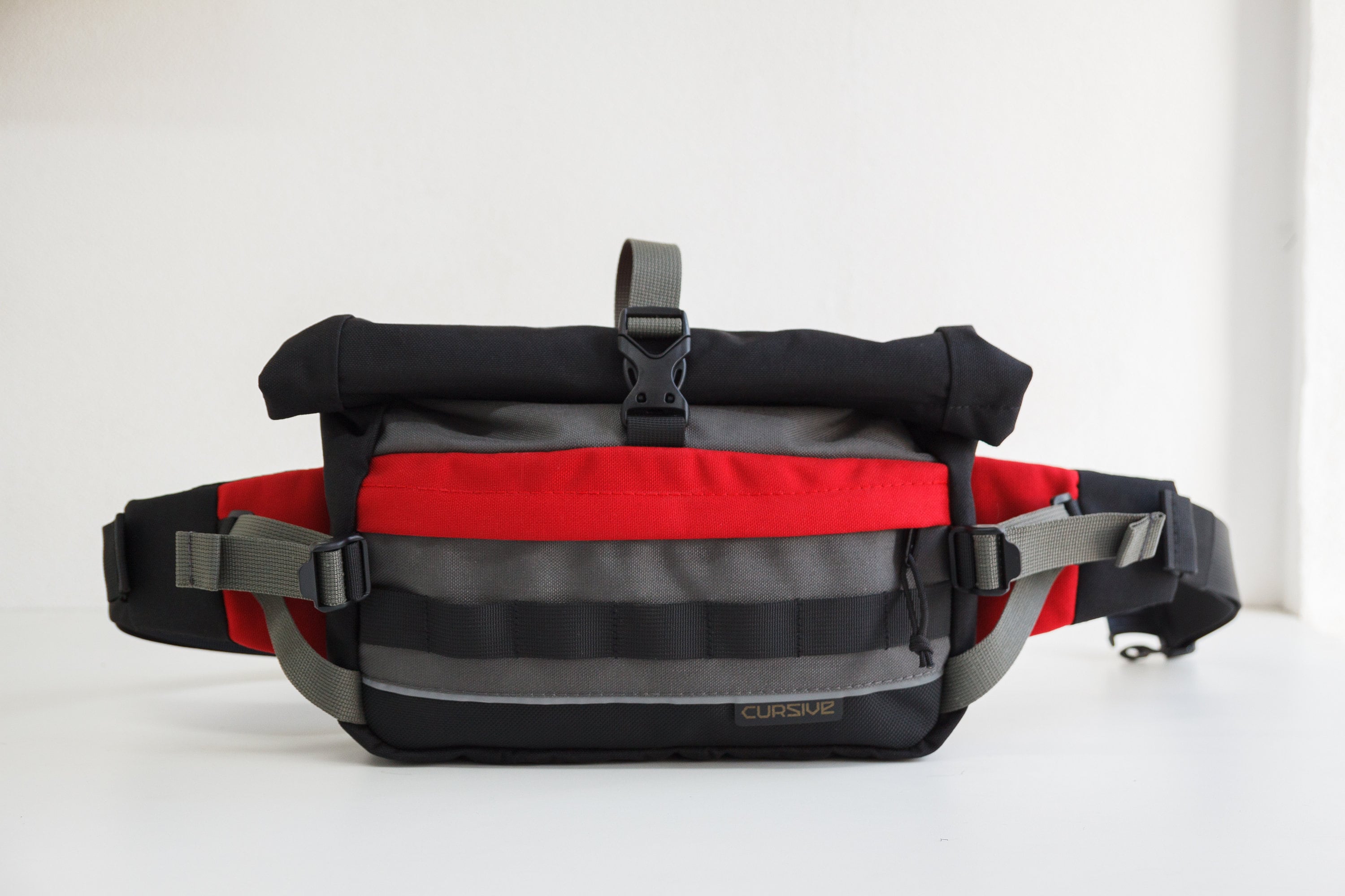 Roll Top Fanny Pack / Bicycle Handlebar / Bike Packing Etsy