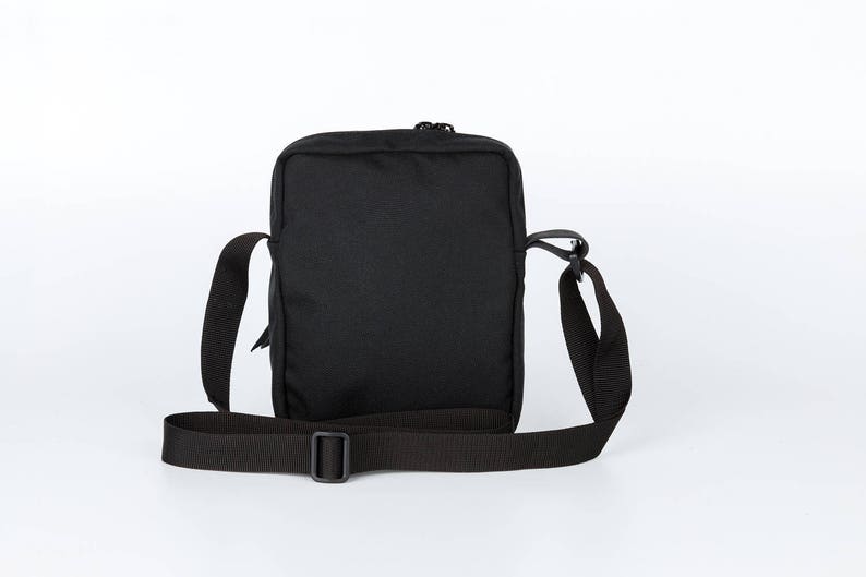 Black Shoulder Bag / Black Small Messenger Bag / Travel Bag / Etsy