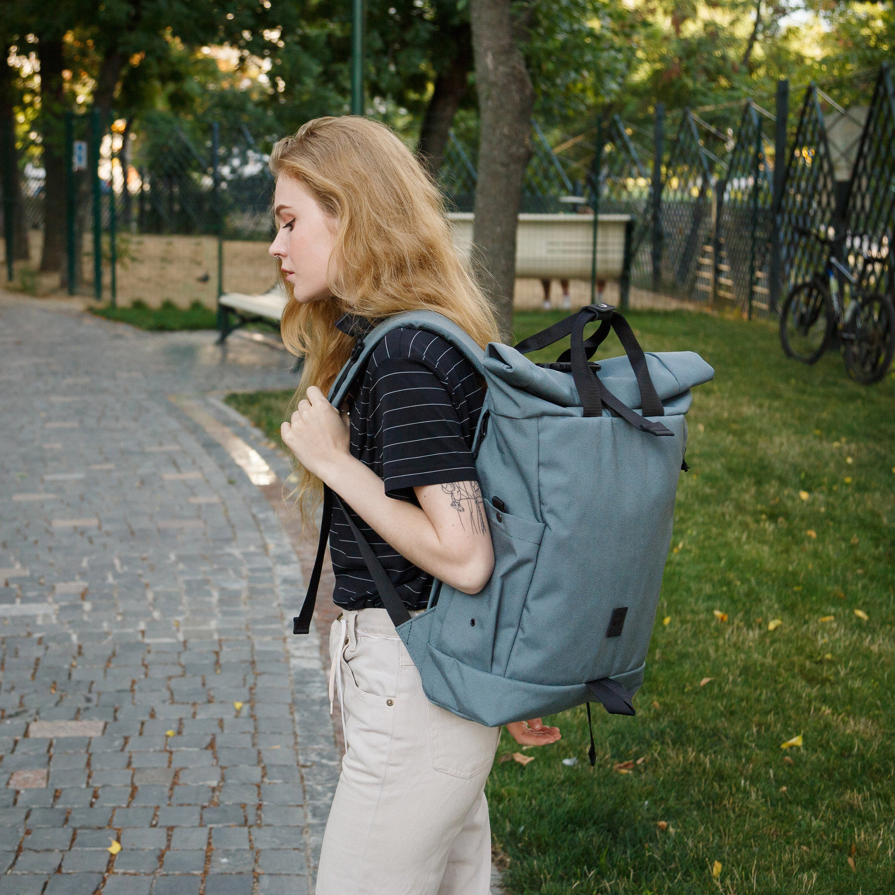 Backpack Roll Top / Laptop Rolltop / Women Backpack / Men Etsy