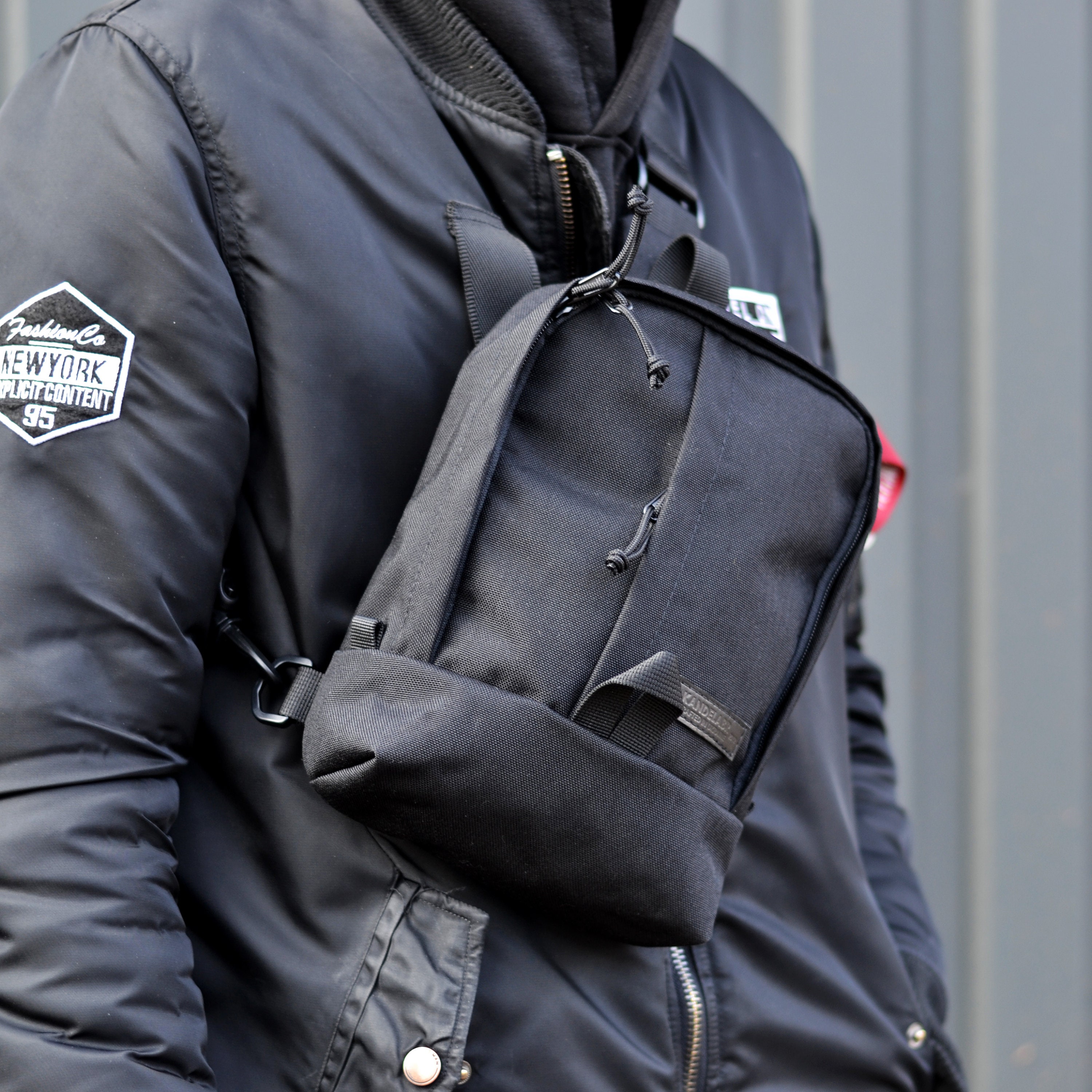 Sling Bag Black / Large Shoulder Bag / Travel Bag / Bag for - Etsy