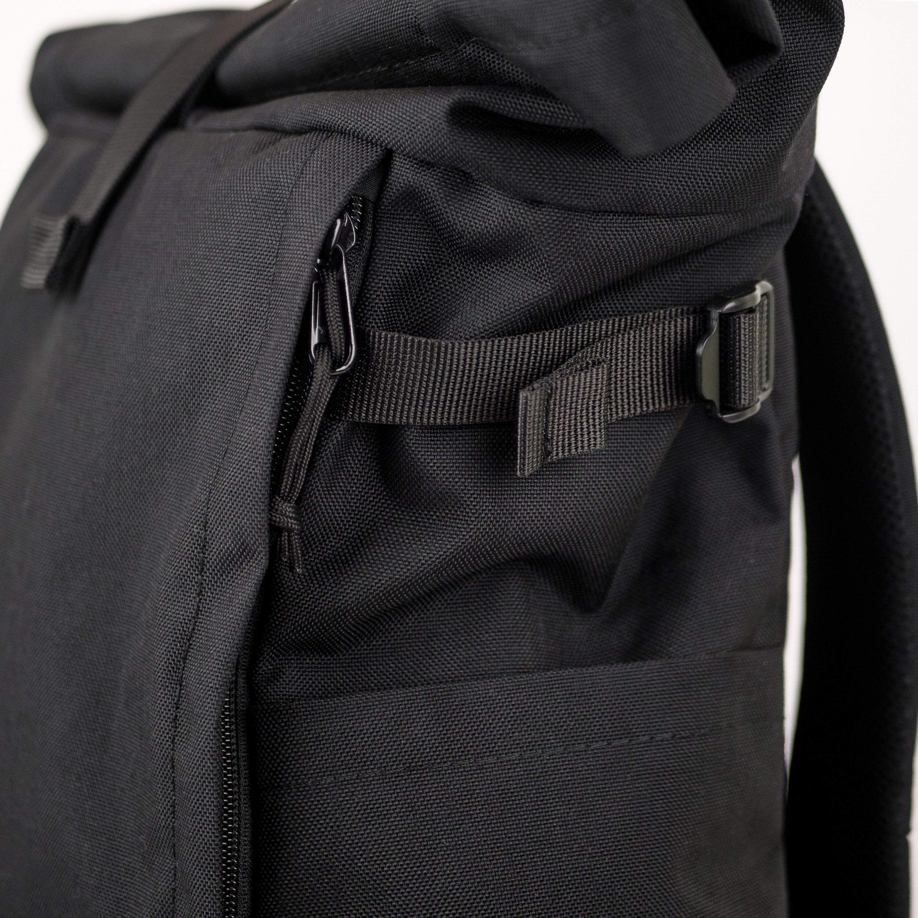 Roll Top Cordura Backpack Black Men's Backpack Large | Etsy