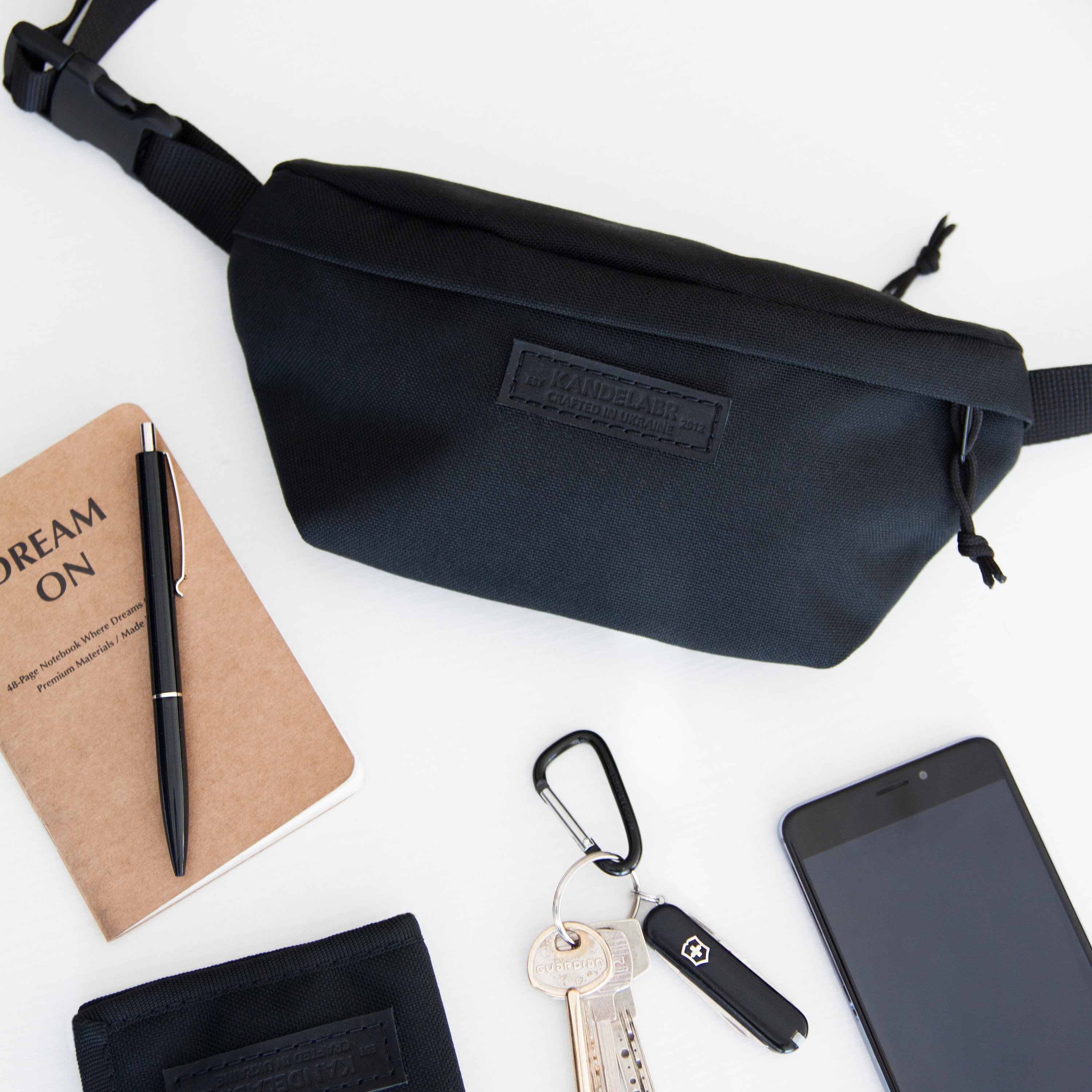 Total Black Fanny Pack - Etsy