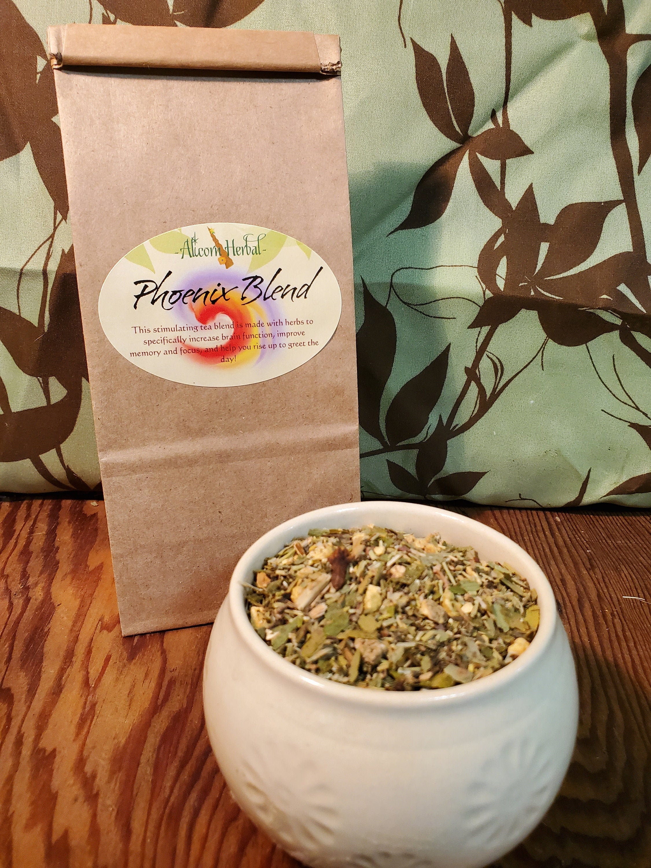 Energy and Focus Herbal Tea Phoenix Blend Etsy