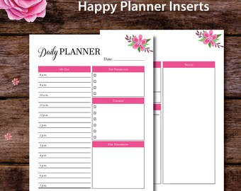 printable hourly planner printable daily schedule hourly etsy