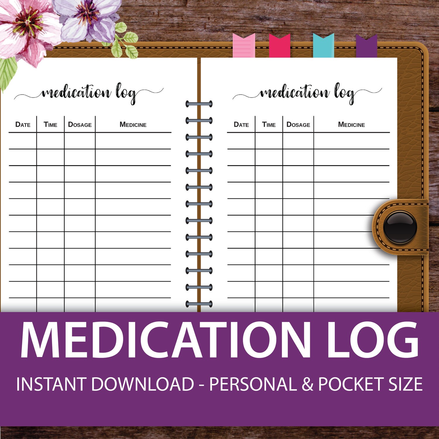 POCKET Self Care Checklist Tracker, Self Help Journal, Daily