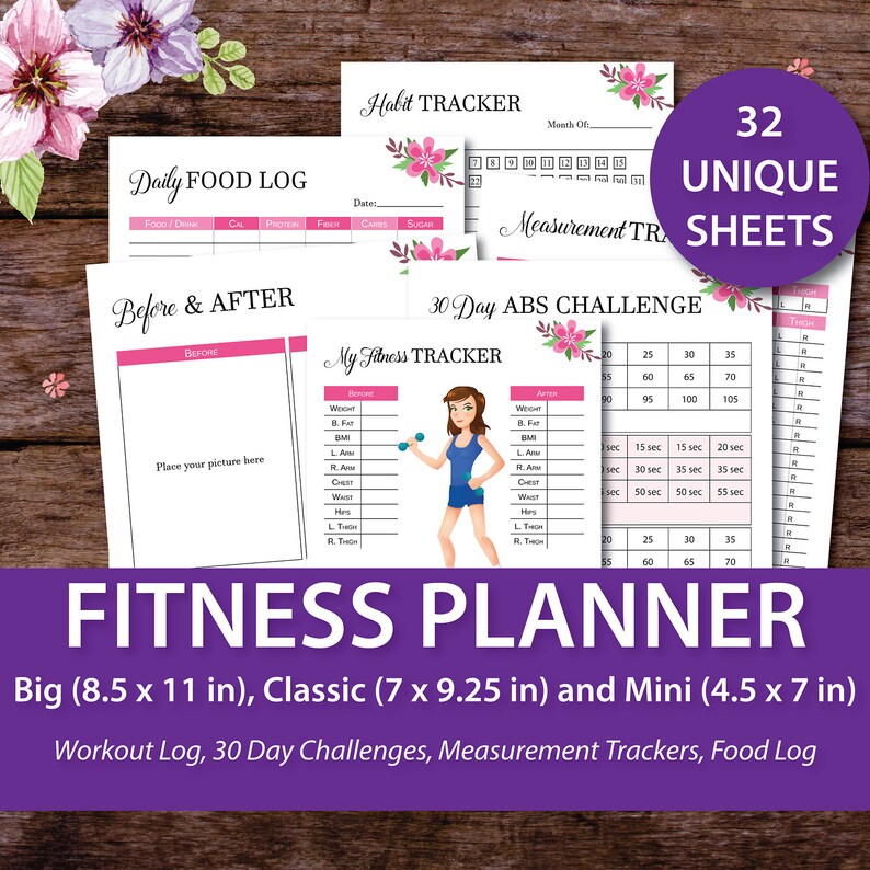 Weight Loss Planner Happy Planner Fitness Happy Planner Etsy