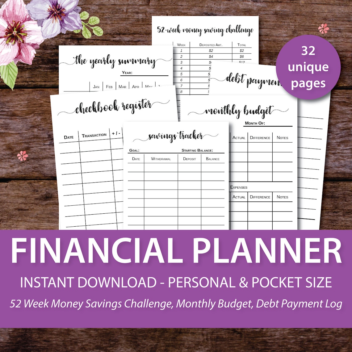 Budget Planner Printable Budget Planner Book Budget Planner Etsy