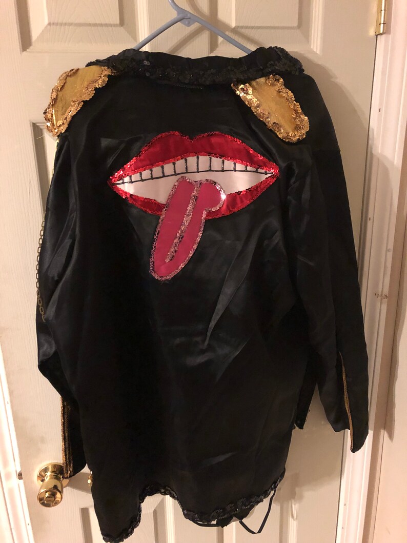 Vintage Rolling Stones Mardi Gras costume cosplay New Orleans Mobile Dragoncon Halloween Jazzfest men\u2019s large