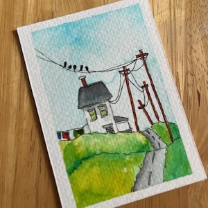 Original Watercolor ACEO – Miniature Painting – 2.5x3.5” Collectible Art Card
