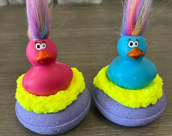 Bombe de bain en caoutchouc pour canard