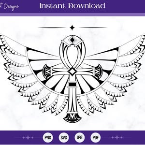 Egyptian Ankh SVG: Cricut, Cameo Cutting File (Digital Download)